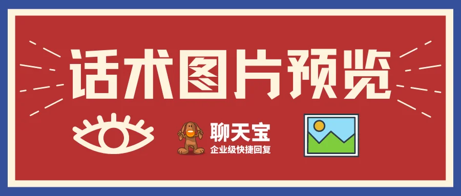 聊天宝上线话术图片预览功能