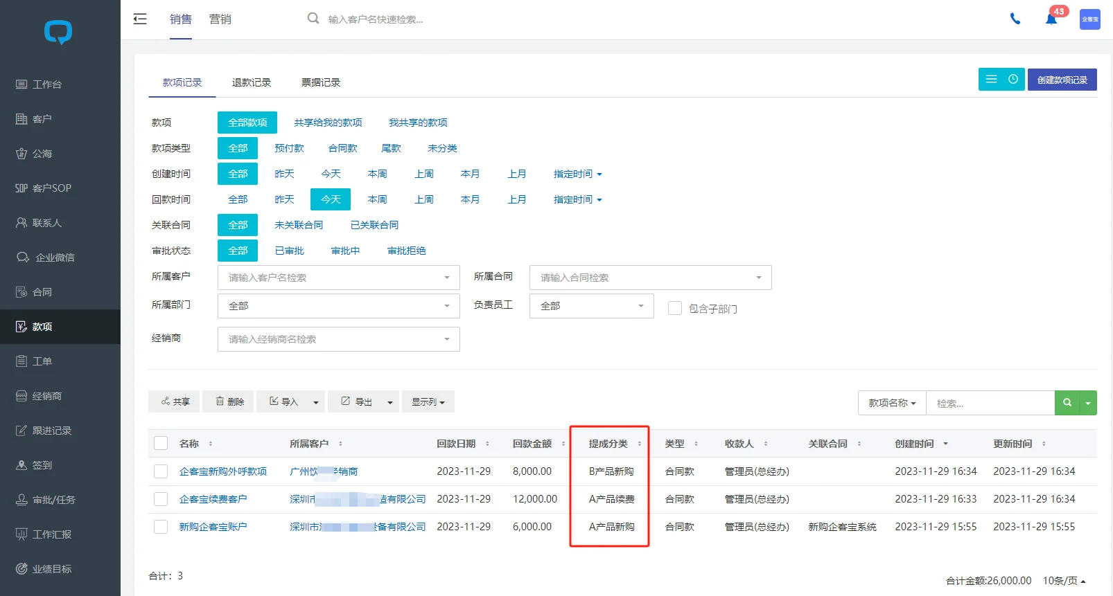 5. 确认计算出来的销售提成金额
