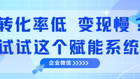 客户低转化、变现慢？试试这个企业微信赋能系统