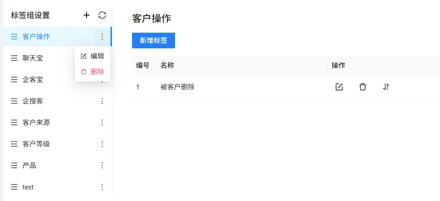 标签组新增/编辑