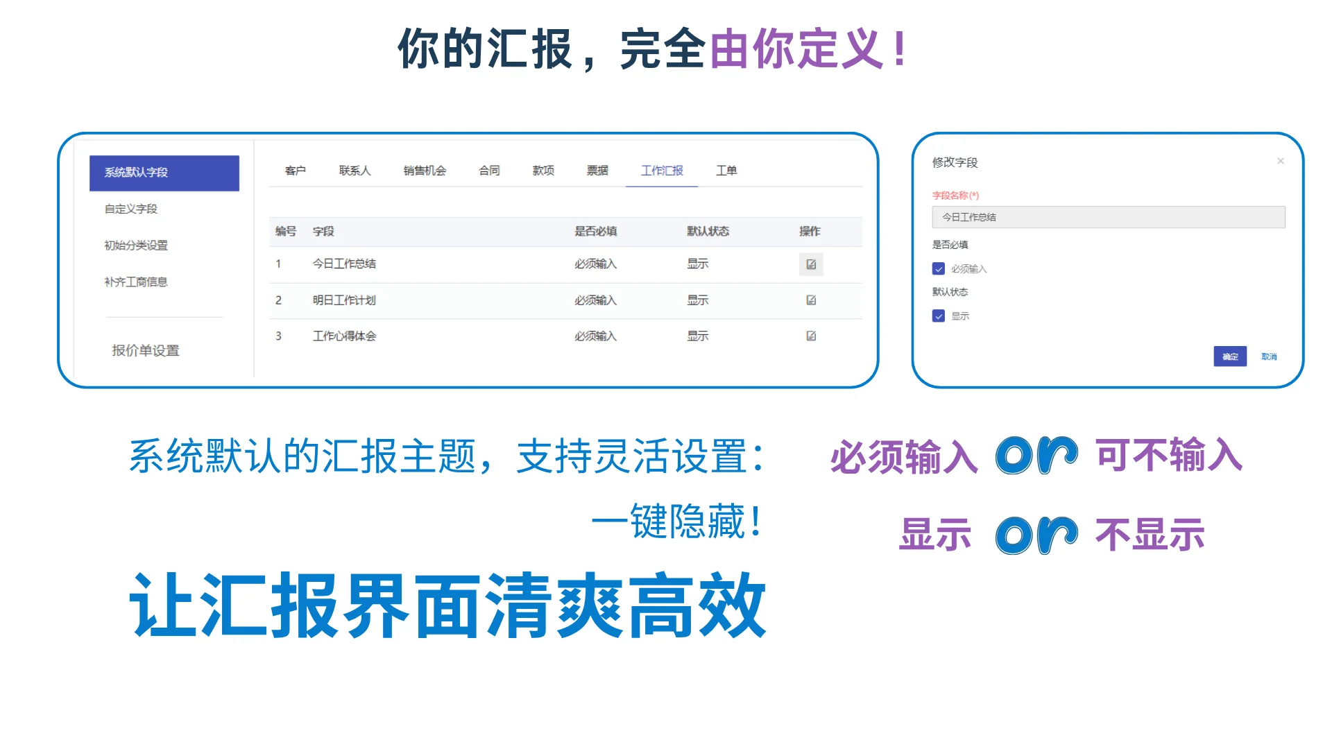 你的汇报,完全由你定义!