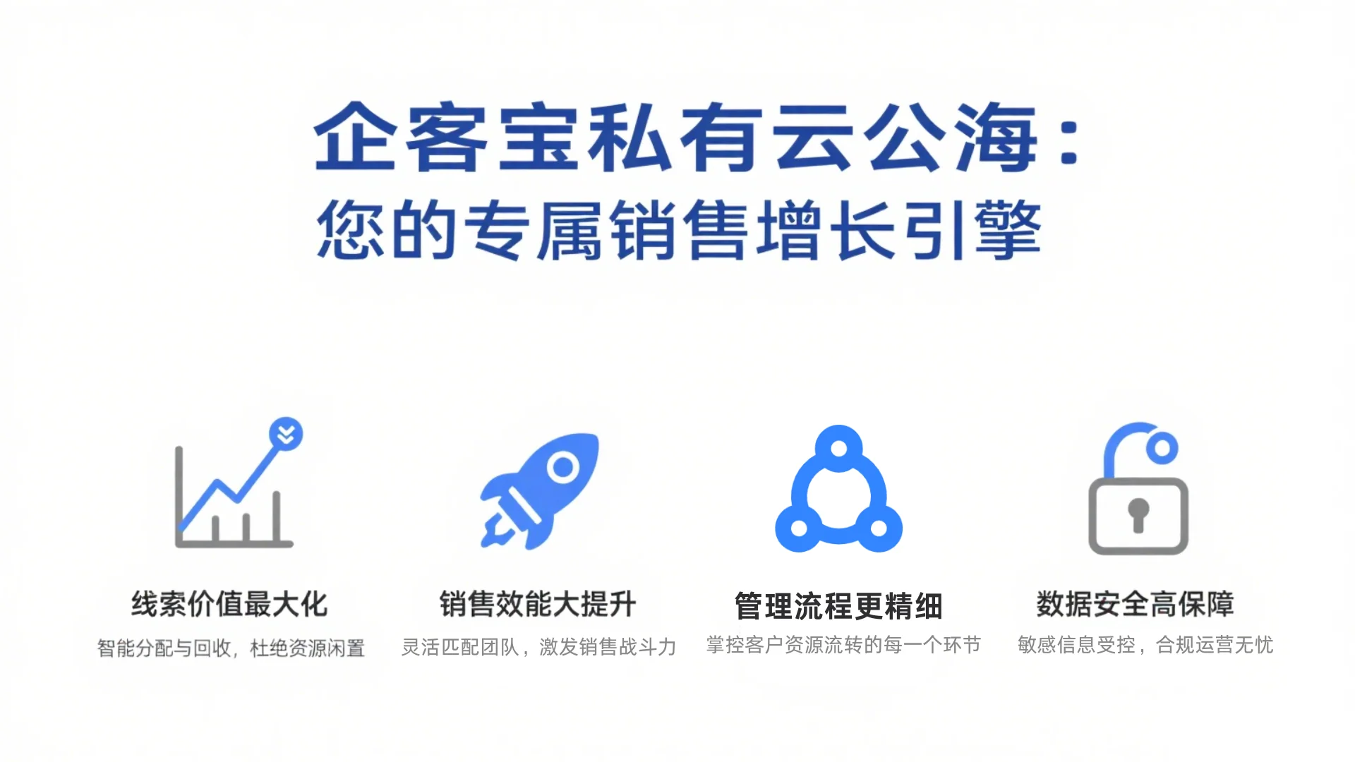 ✨ 企客宝私有云公海:您的专属销售增长引擎