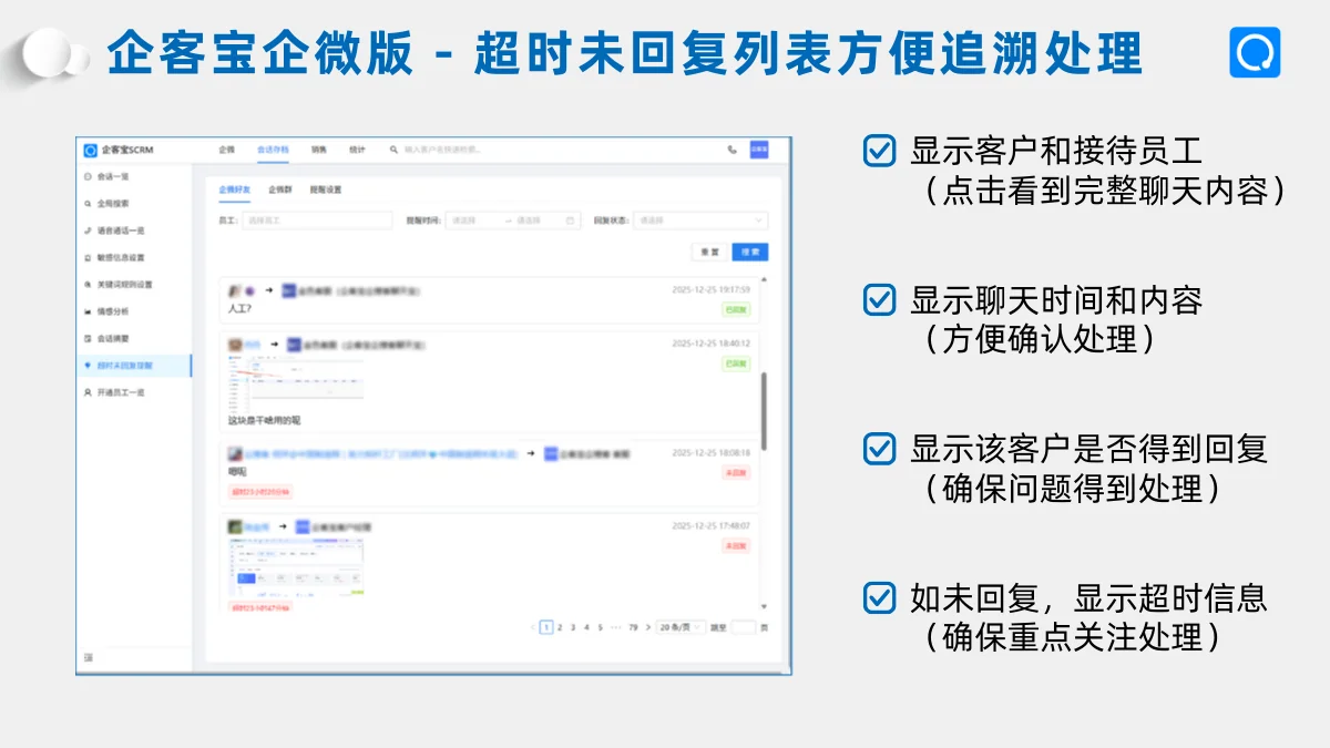 超时未回复列表UI聚合优化