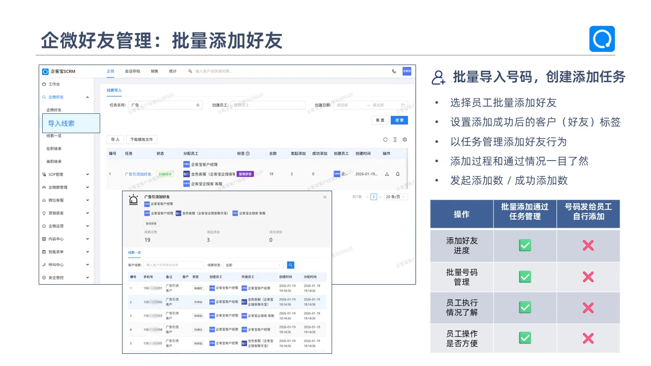 批量添加好友