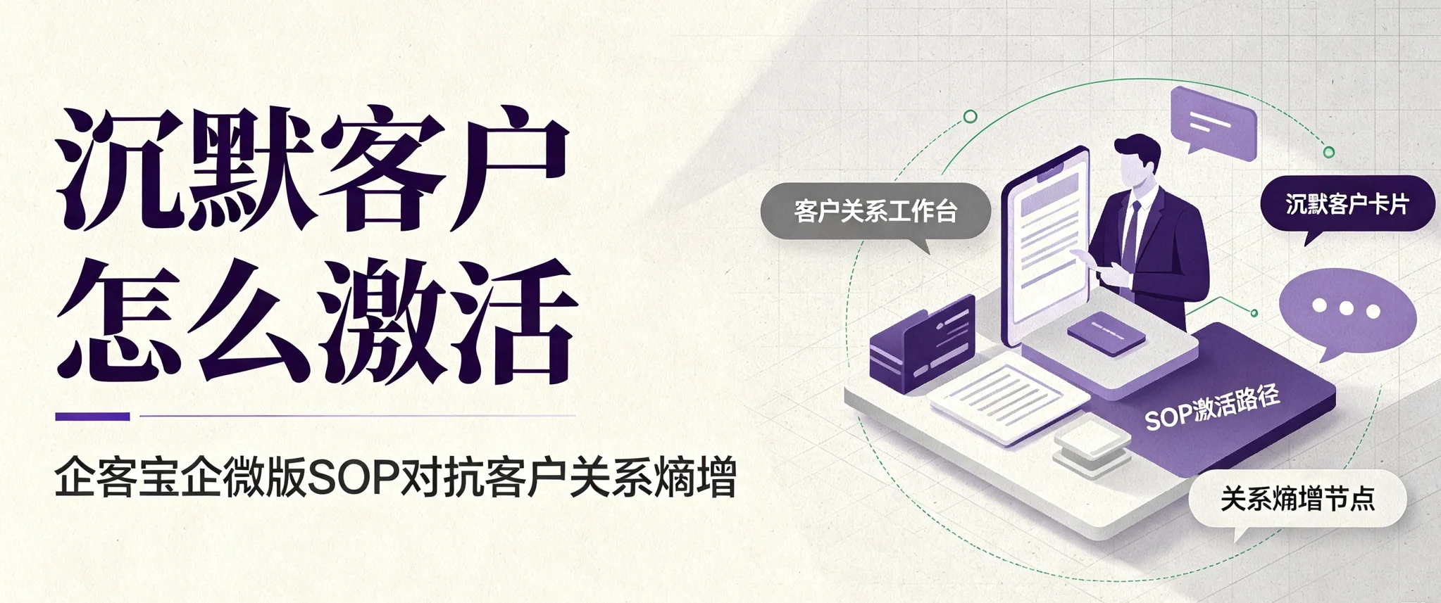沉默客户怎么激活——企客宝企微版SOP对抗客户关系熵增