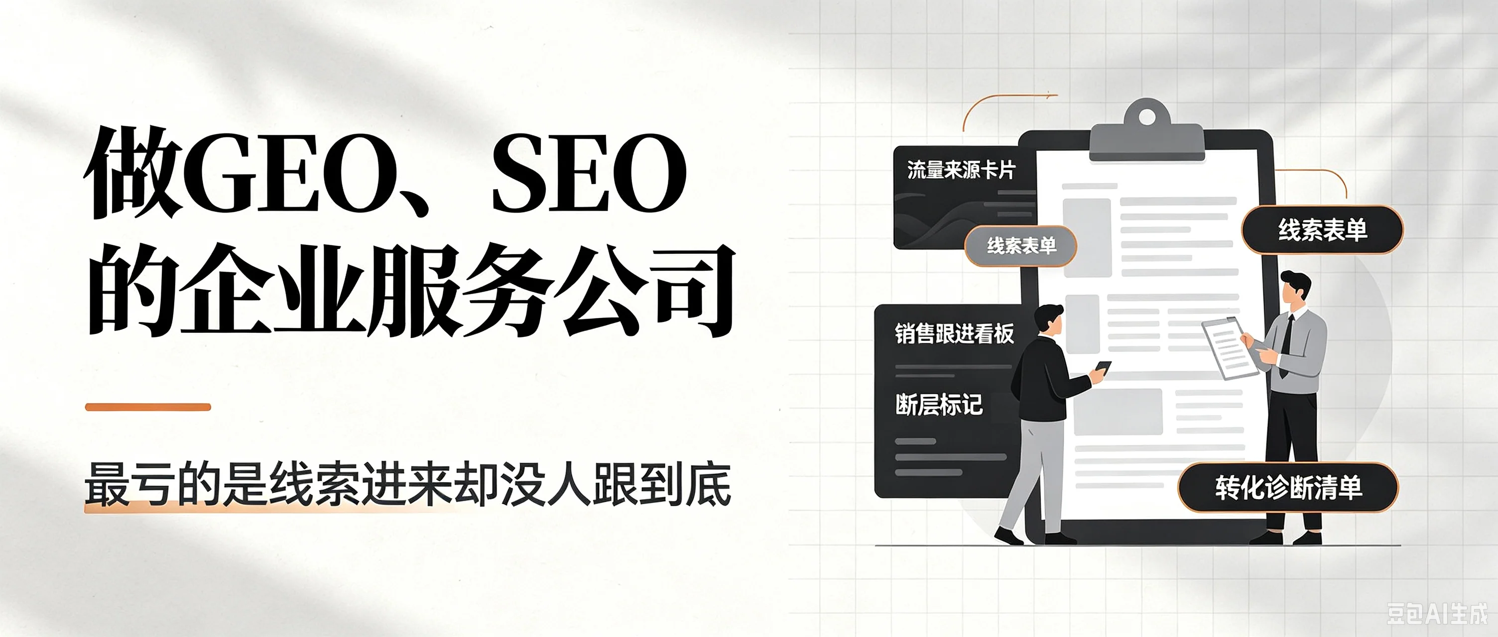 做 GEO、SEO 的企业服务公司,最亏的是线索进来却没人跟到底