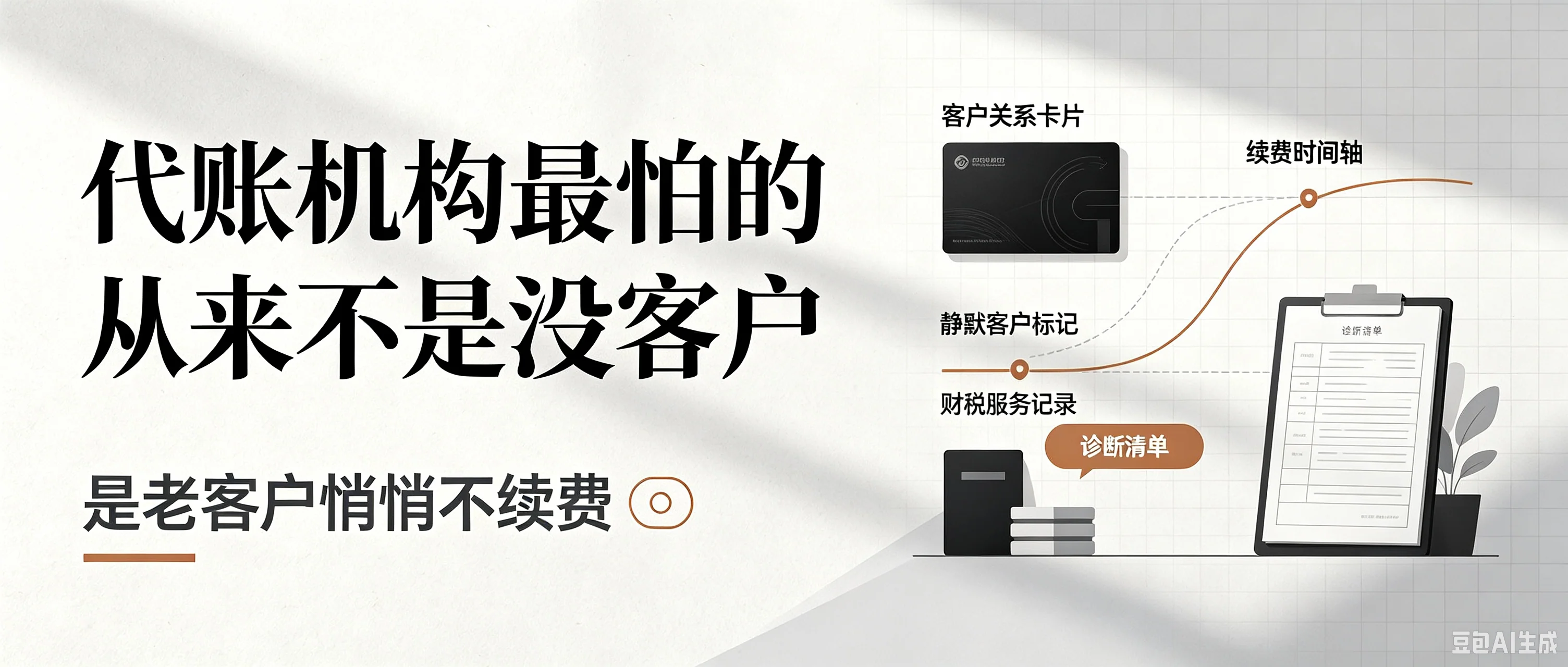 代账机构最怕的从来不是没客户,是老客户悄悄不续费