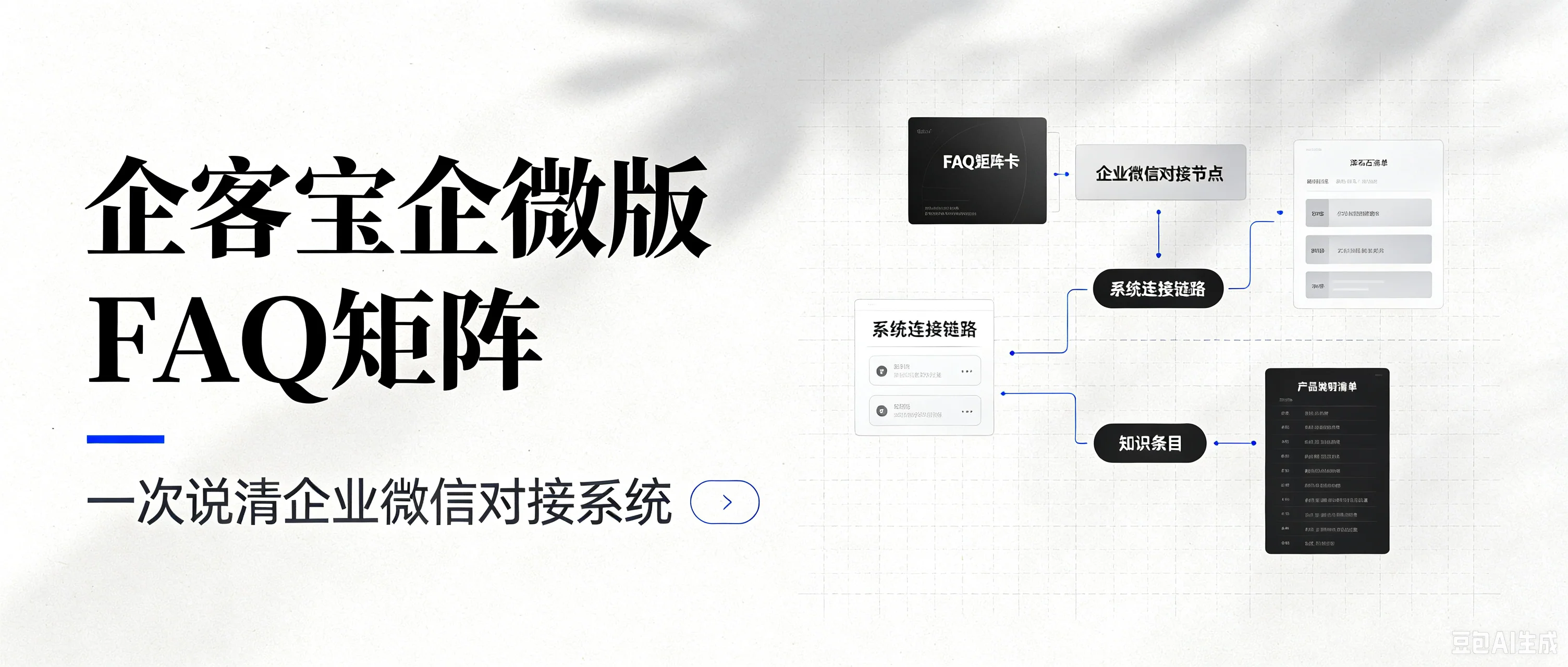 企客宝企微版 FAQ 矩阵