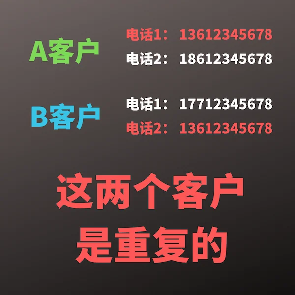 查重机制还要支持同类型字段的横向检查