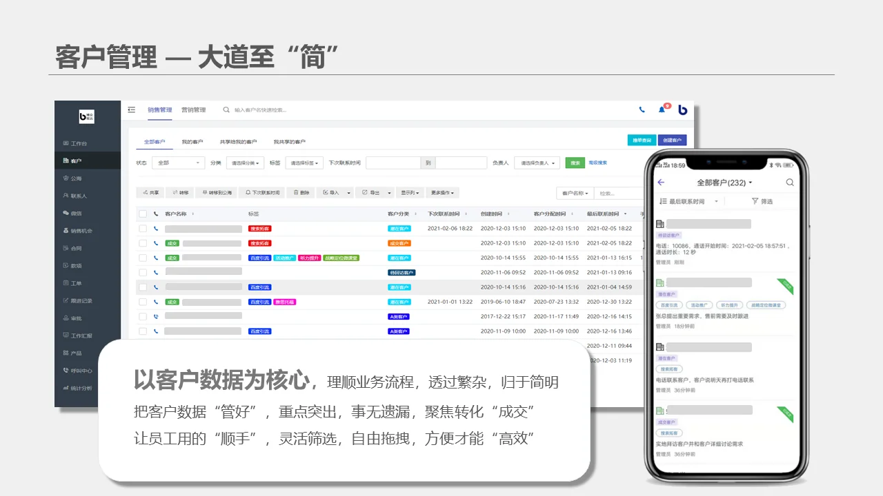 企客宝SCRM的客户跟进