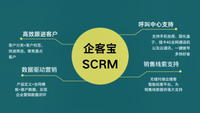 企客宝SCRM系统客户管理功能简单实用，对接企业微信和呼叫中心