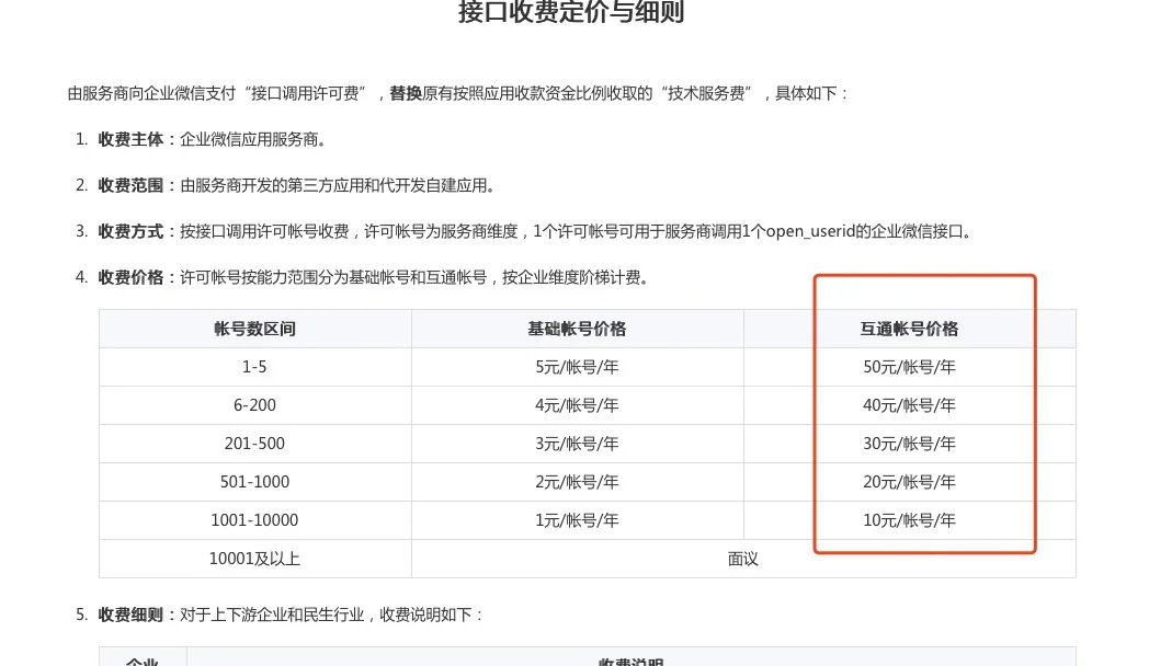 接口收费模式